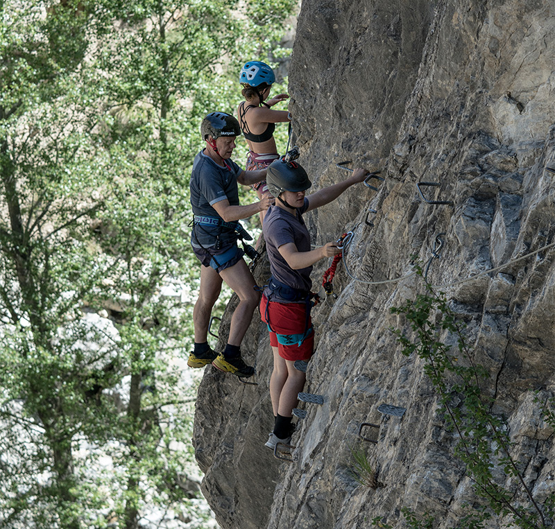 via ferrata verte argentiere la bessee